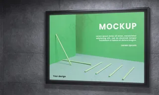 地铁站车站广告牌灯箱样机41样机