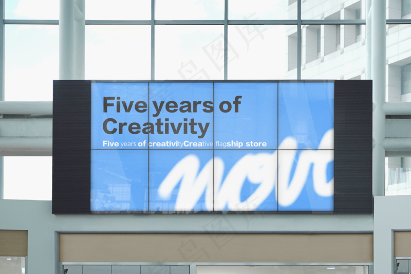 地铁站车站广告牌灯箱样机9样机