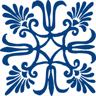 古代青花瓷图案花纹中国风图案祥云纹理传统图腾PNG免扣素材