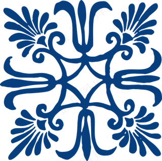 古代青花瓷图案花纹中国风图案祥云纹理传统图腾PNG免扣素材