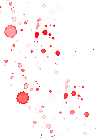 红色污渍斑点元素