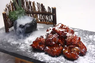 寒霜话梅排骨  38