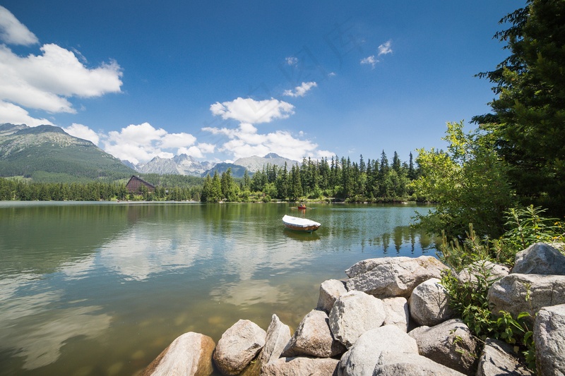 湖光山色图片