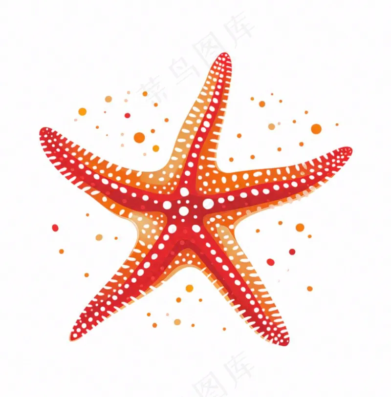 海星海洋卡通插画免抠(1024x1040)
