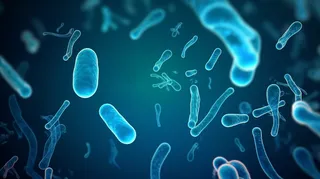 显微镜细菌病毒细胞3D渲染图