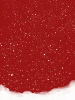 新年圣诞雪花点红色背景