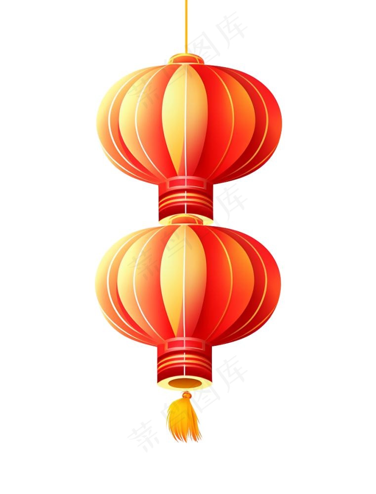 喜庆灯笼元素(896x1177)