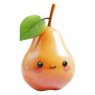 免抠卡通水果梨