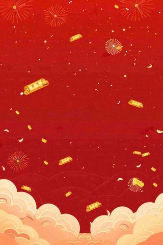 新年新春节日红色喜庆背景