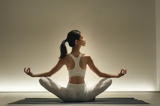 瑜伽运动女性摄影图