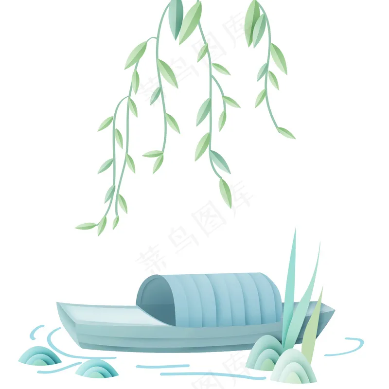 简约小船免扣元素psd模版下载