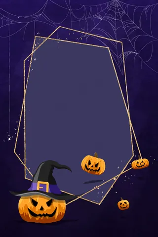 紫色万圣节背景矢量免扣AI素材