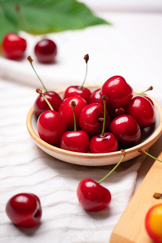 新鲜樱桃车厘子水果摄影图