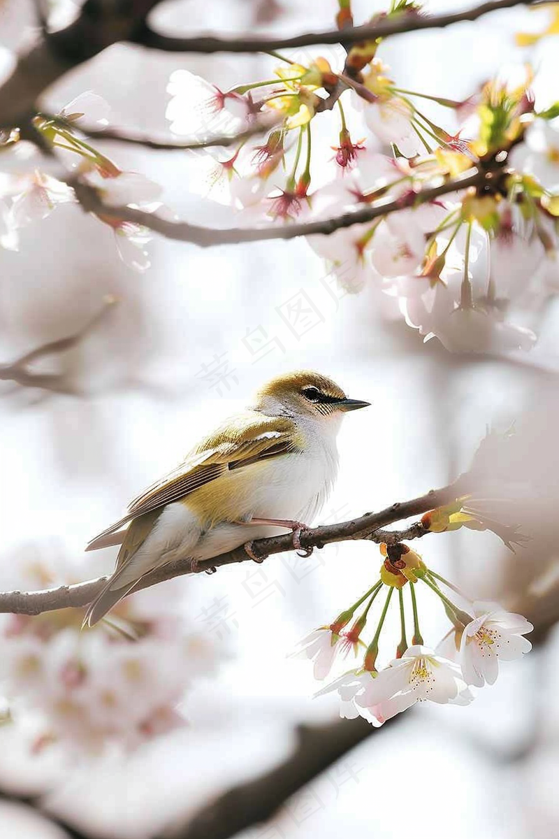 春日樱花花朵摄影图(2688x4032)