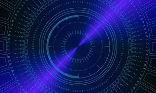 蓝色科技未来数字背景