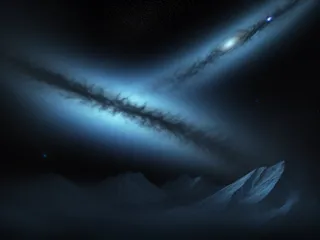 黑暗深邃的宇宙星空背景