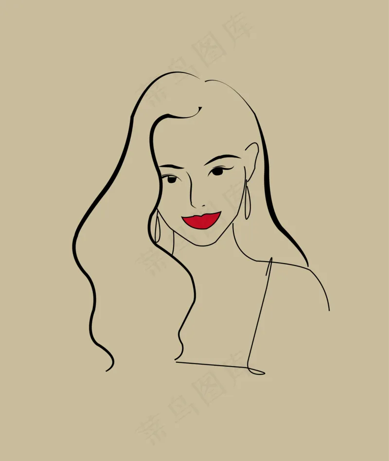 简约线条画