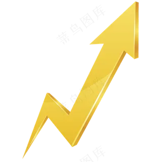 免抠黄色立体的箭头