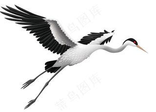 仙鹤国风插画免抠