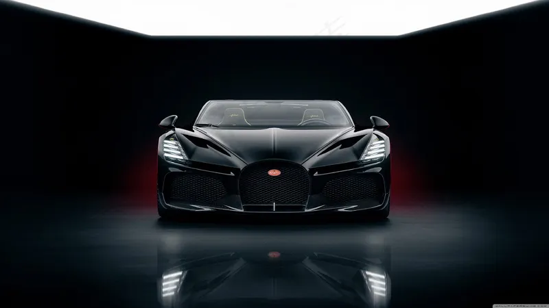 布加迪W16 Mistral跑车2024正面壁纸