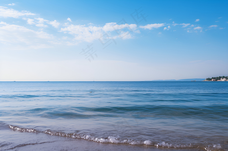 海边沙滩海水背景