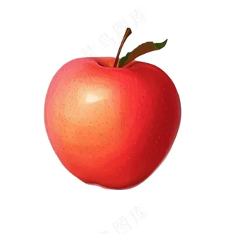 苹果红色苹果水果卡通插画插图免抠