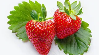 草莓水果摄影图