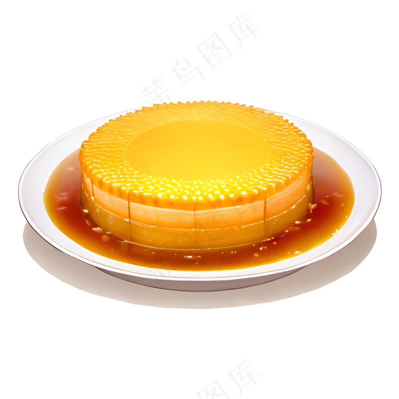 橙色果冻糕点美食西式91