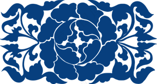 古代青花瓷图案花纹中国风图案祥云纹理传统图腾PNG免扣素材