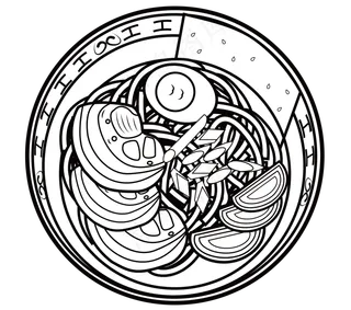 卤肉面eps,Ai矢量文件黑白线稿