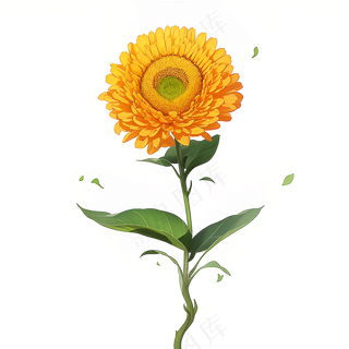 黄色向日葵免抠素材93