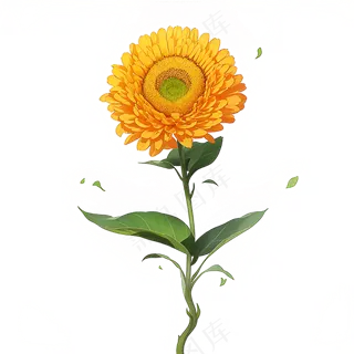 黄色向日葵免抠素材93