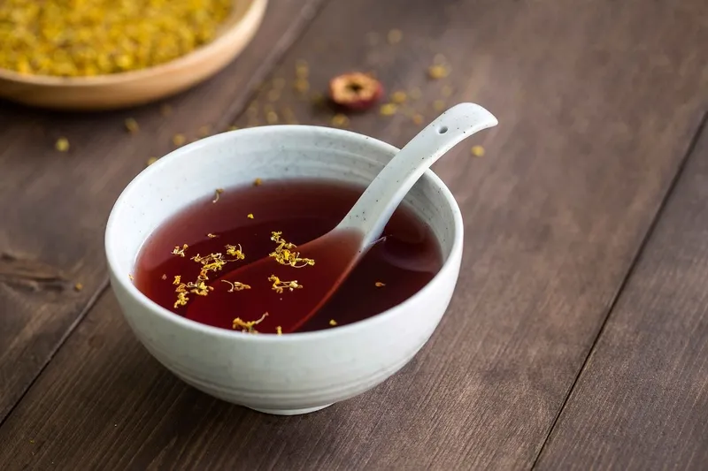桂花酸梅汤饮品