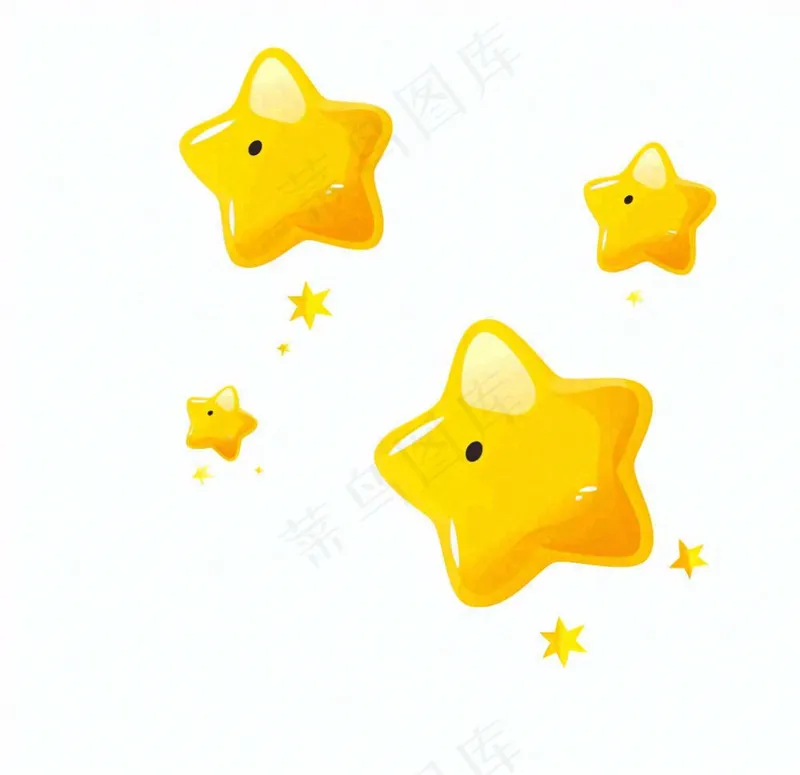 小星星天气卡通插画免抠(1056x1024)