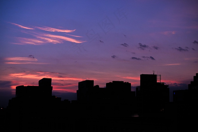 夕阳晚霞图片