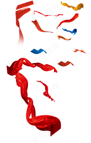 红色彩带免扣
