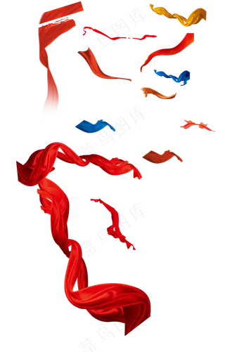红色彩带免扣
