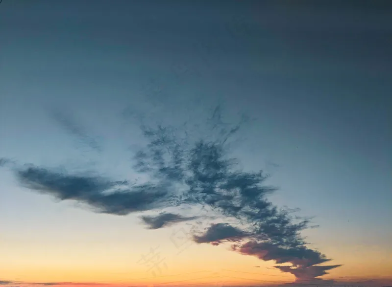 夕阳晚霞图片