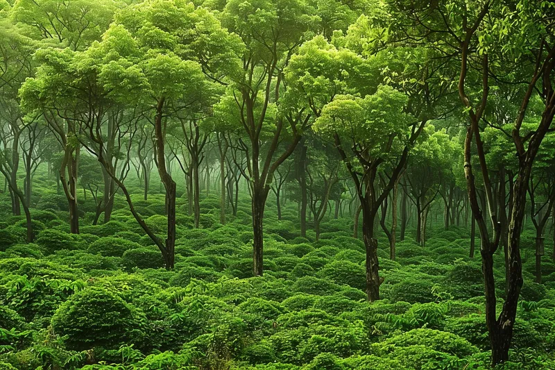 山林森林阳光绿色大自然风景摄影图(4032x2688)