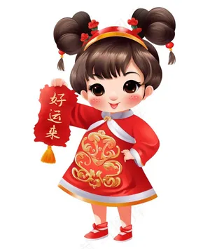 可爱福娃新年形象