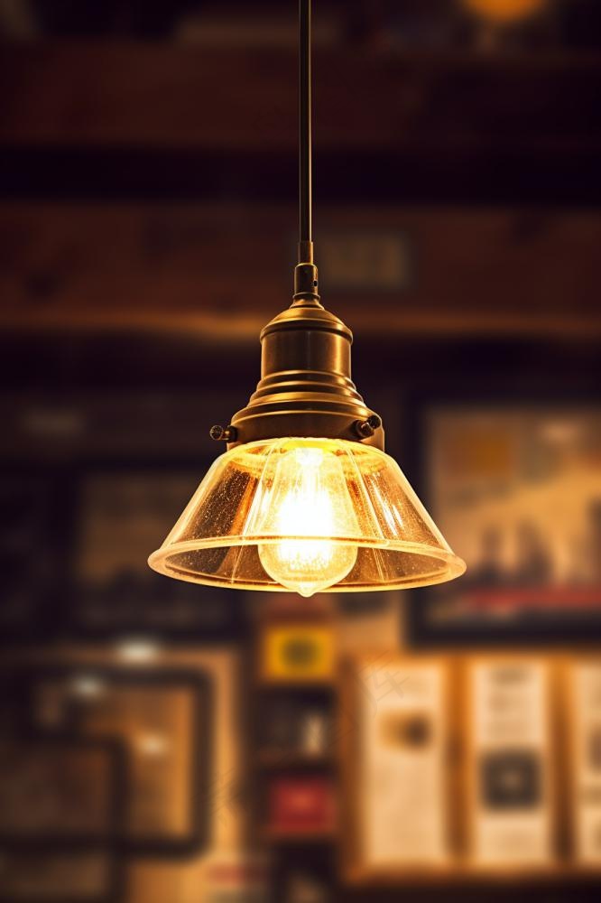 简约大气灯复古背景