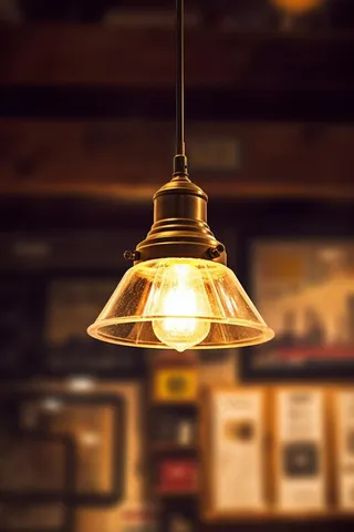 简约大气灯复古背景