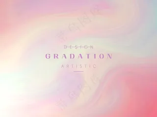 流体暖色风渐变气泡活动系列海报 