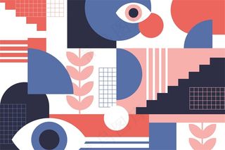 平面设计背景运动风配色AI模板 (2)