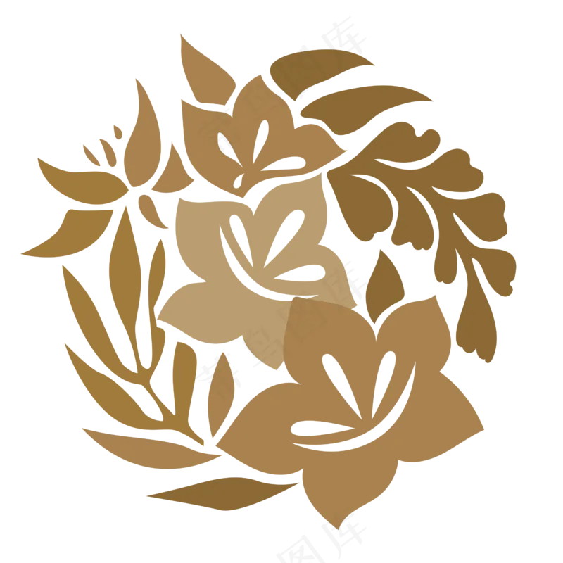 日系和风免扣复古图案元素 (202)