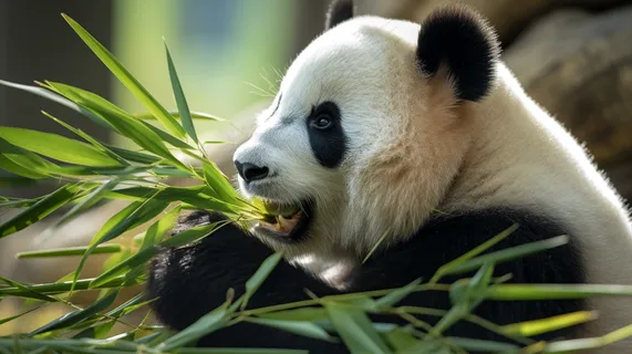 大熊猫国宝动物保护动物摄影图