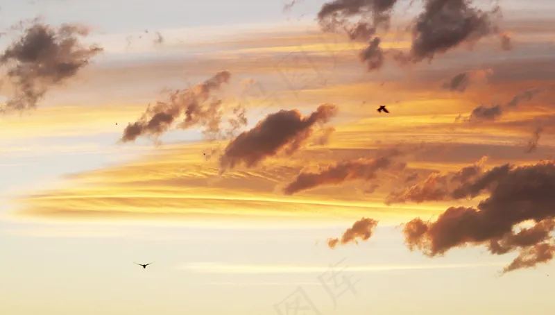 夕阳晚霞图片