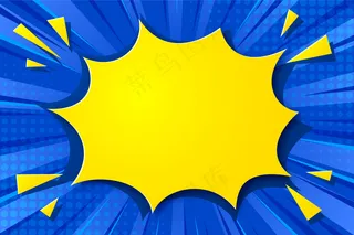 黄色背景装饰元素矢量免扣AI素材