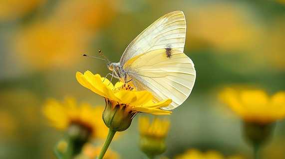 蝴蝶春天花丛蝶恋花摄影图