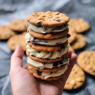 曲奇饼饼干酥脆下午茶美味零食美食摄影图